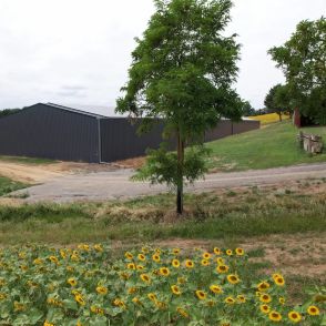 Hangar Solaire Symétrique réalisé par Triangle energie