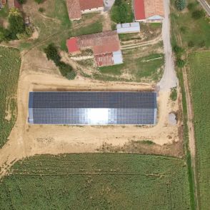 Hangar Solaire Symétrique réalisé par Triangle energie