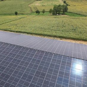 Hangar Solaire Symétrique réalisé par Triangle energie