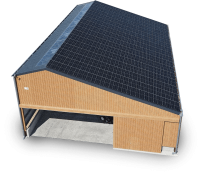 Hangar Solaire Triangle energie Asymétrique