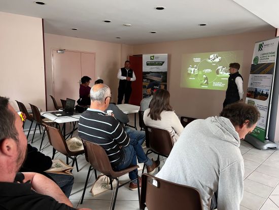 Journée portes ouvertes du solaire chez M Gauthier dans l'Aube