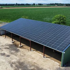 Bâtiment agricole Solaire et photovoltaïque réalisé par Triangle energie chez de agriculteurs dans toute la France