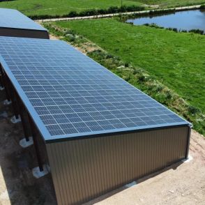 Hangar Solaire réalisé par Triangle energie Monopente