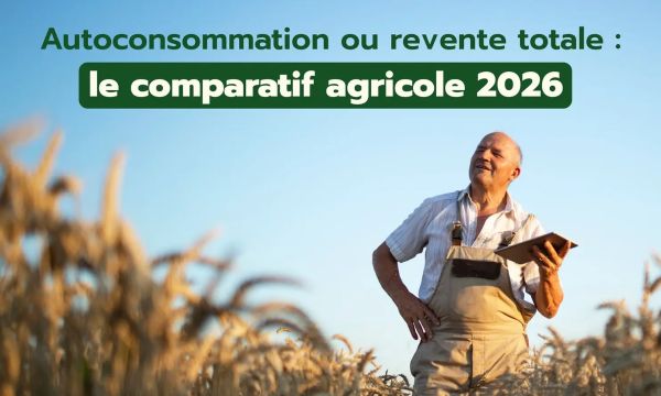 Un agriculteur réfléchit au modèle économique de son projet solaire : autoconsommation ou revente totale