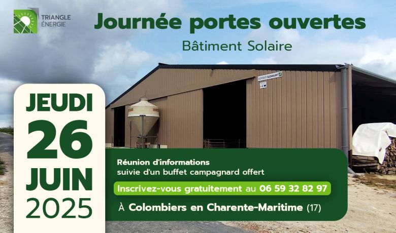 Journée portes ouvertes Triangle Énergie en Charente Maritime - visite de bâtiment solaire