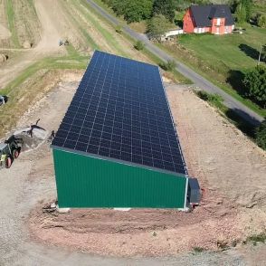 Bâtiment agricole Solaire et photovoltaïque réalisé par Triangle energie chez de agriculteurs dans toute la France