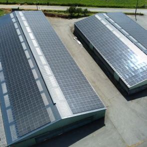 Bâtiment agricole Solaire et photovoltaïque réalisé par Triangle energie chez de agriculteurs dans toute la France