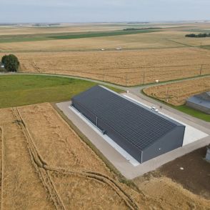 Hangar Solaire Triangle energie Asymétrique