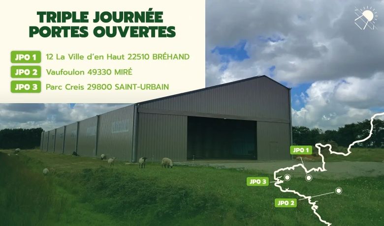 Visite de hangars solaires Triangle Énergie