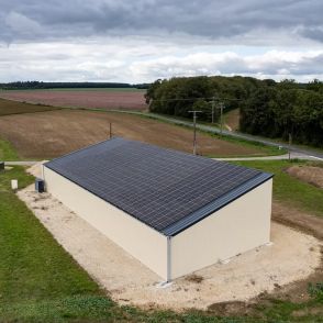 Hangar Solaire réalisé par Triangle energie Monopente