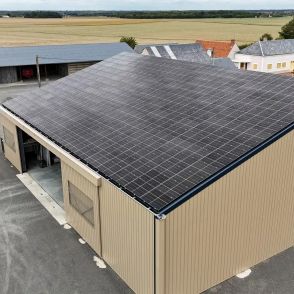 Bâtiment agricole photovoltaïque de stockage matériel en Indre-et-Loire
