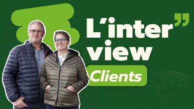 Couple d'agriculteurs témoignant au sujet de leurs hangars solaires Triangle Énergie