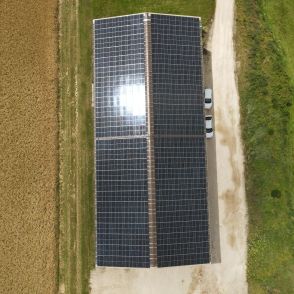 Bâtiment agricole Solaire et photovoltaïque réalisé par Triangle energie chez de agriculteurs dans toute la France