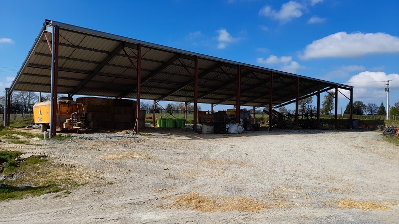 Image d'une réalisation : Hangar solaire agricole en Haute-Vienne (Saint-Hilaire-la-Treille - 87190)