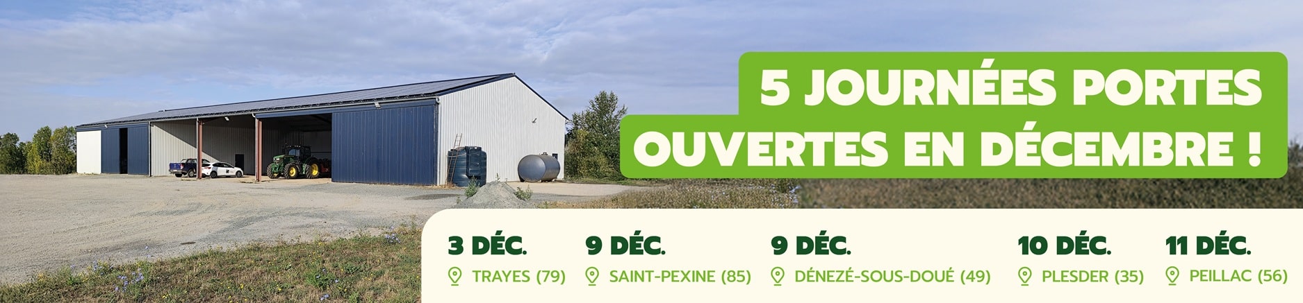 Visite de bâtiments agricoles solaires en décembre avec Triangle Énergie